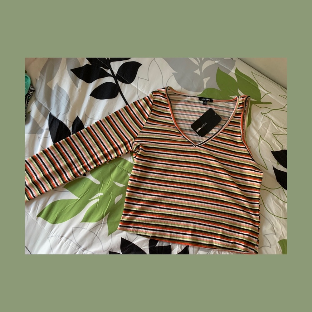 Rainbow 🌈 Ahead One shoulder Top ☺️